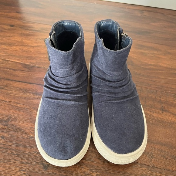 NWOT Nina Amanda Microsuede Blue Ankle Boots/Shoes-Size 9 - Picture 1 of 9